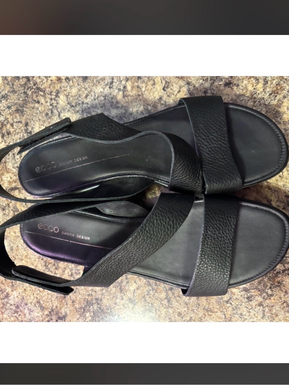 ECCO Touch Sandal Plateau Platform Sandals Black EU 42 us 11